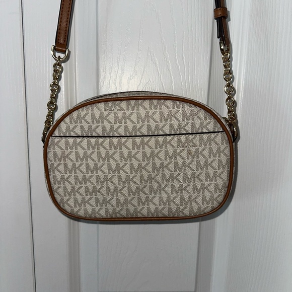 Michael Kors Beige and Tan Crossbody Bag - Picture 2 of 4